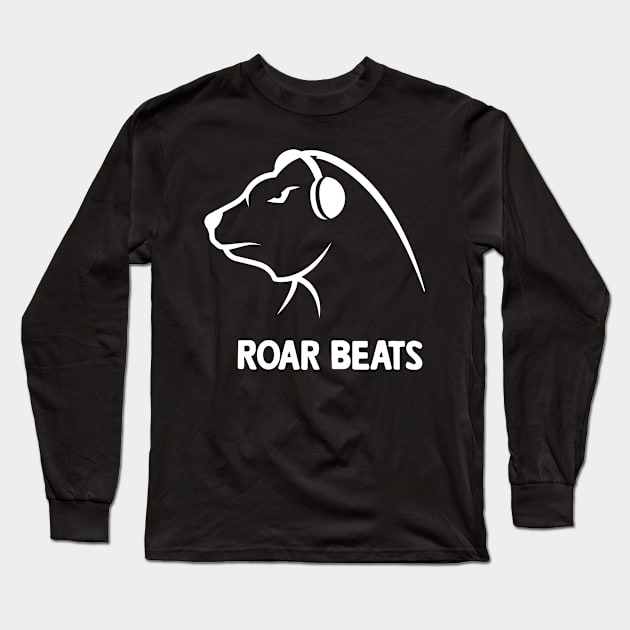 Roar Beats Bear Long Sleeve T-Shirt by Meeno